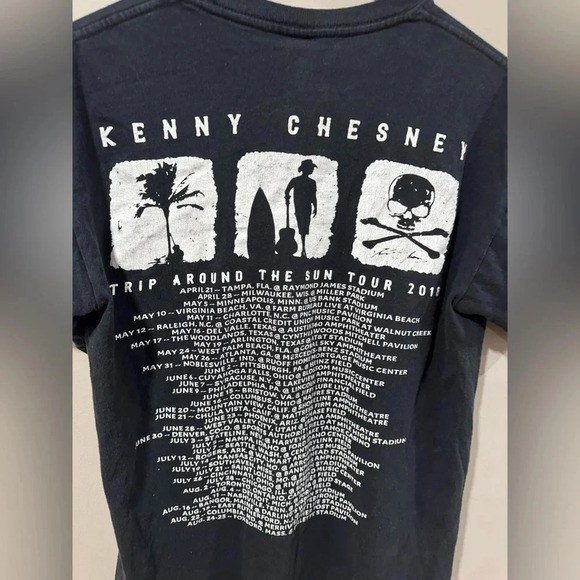 Kenny Chesney “Rip around the Sun 2018’ Tour Concert Band T-Shirt - Picture 4 of 6
